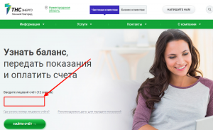 ТНС энерго Нижний Новгород: передать показания счетчика за электроэнергию